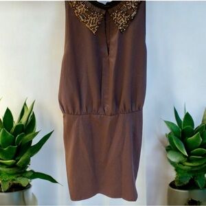 NWT H&M Sleeveless Silver Embellished Dress